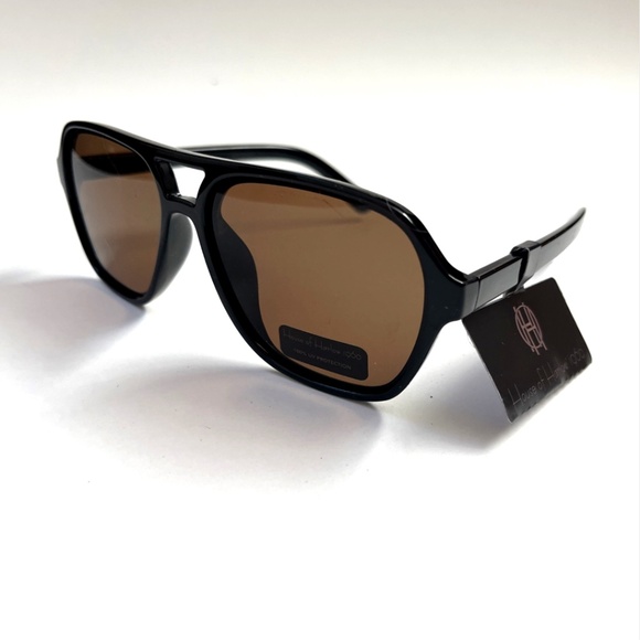 House of Harlow 1960 Accessories - House of Harlow 1960 Aviator Sunglasses Black Double Bridge NWT Acetate Classic